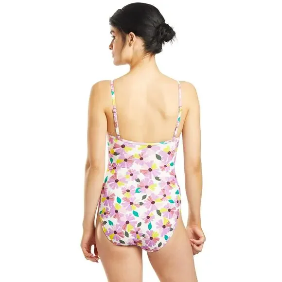 Kate Spade Floral One Piece Swimsuit Wallflower White XS New - Picture 12 of 13